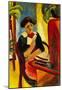 August Macke Elisabeth at her Desk [2] Art Print Poster-null-Mounted Poster