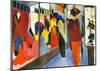 August Macke Fashion Store Art Print Poster-null-Mounted Poster