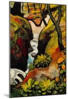 August Macke Forest Brook Art Print Poster-null-Mounted Poster