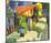 August Macke (House in the garden) Art Poster Print-null-Mounted Poster