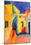 August Macke Look in a Lane Art Print Poster-null-Mounted Poster