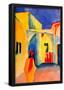 August Macke Look in a Lane Art Print Poster-null-Framed Poster