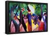 August Macke Promenade Art Print Poster-null-Framed Poster