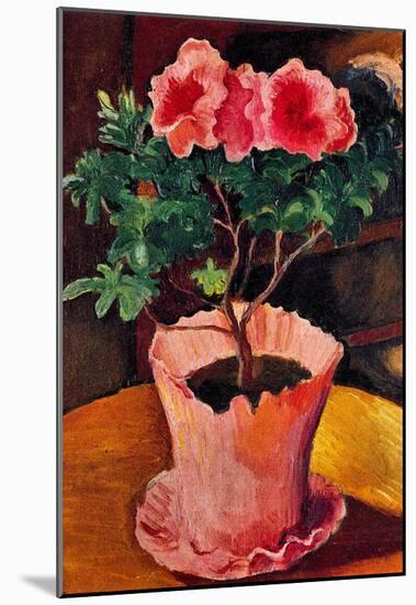 August Macke Rose Azaleas Art Print Poster-null-Mounted Poster