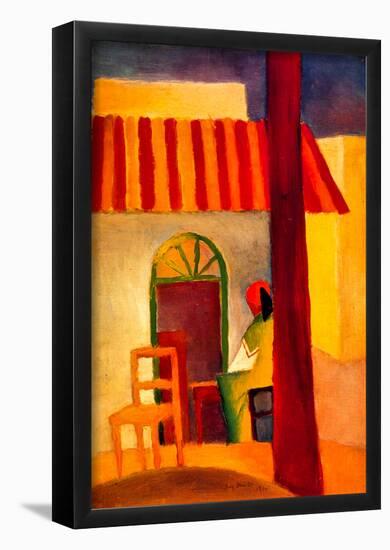 August Macke Turkish Cafe Art Print Poster-null-Framed Poster