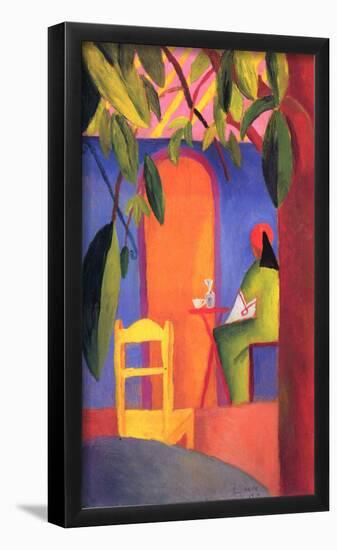 August Macke (Turkish Café (II)) Art Poster Print-null-Framed Poster