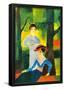 August Macke Two Girls in the Forest Art Print Poster-null-Framed Poster