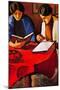 August Macke Two women at the Table-null-Mounted Art Print