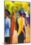 August Macke Walking Under Trees [2] Art Print Poster-null-Mounted Poster