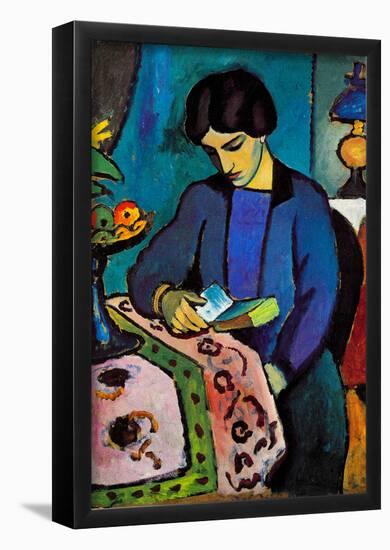 August Macke Wife of the Artist Art Print Poster-null-Framed Poster