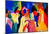 August Macke With Yellow Jacket Art Print Poster-null-Mounted Poster