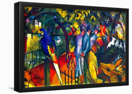 August Macke Zoological Gardens Art Print Poster-null-Framed Poster