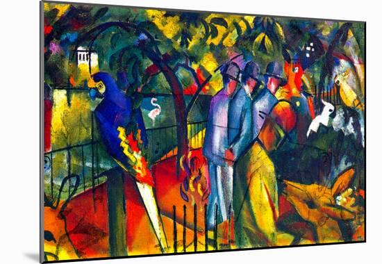 August Macke Zoological Gardens Art Print Poster-null-Mounted Poster
