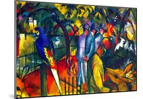 August Macke Zoological Gardens Art Print Poster-null-Mounted Poster