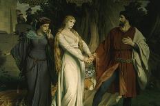 Tristan with Iseult, or Isolde, Scene from Tristan Und Isolde, 1865-August Spiess-Giclee Print