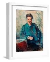 August Strindberg, 1892-Edvard Munch-Framed Giclee Print