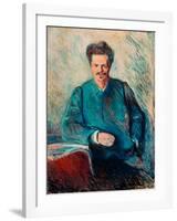 August Strindberg, 1892-Edvard Munch-Framed Giclee Print