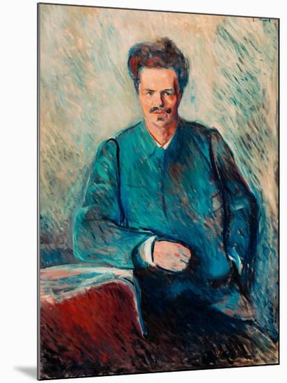 August Strindberg, 1892-Edvard Munch-Mounted Giclee Print