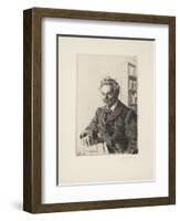 August Strindberg, 1910-Anders Leonard Zorn-Framed Giclee Print