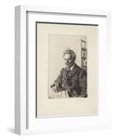 August Strindberg, 1910-Anders Leonard Zorn-Framed Giclee Print