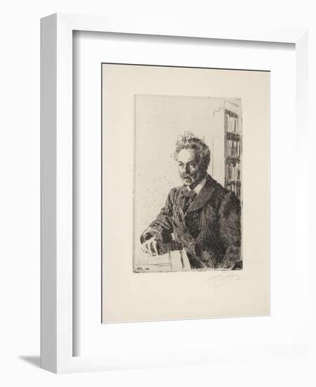 August Strindberg, 1910-Anders Leonard Zorn-Framed Giclee Print