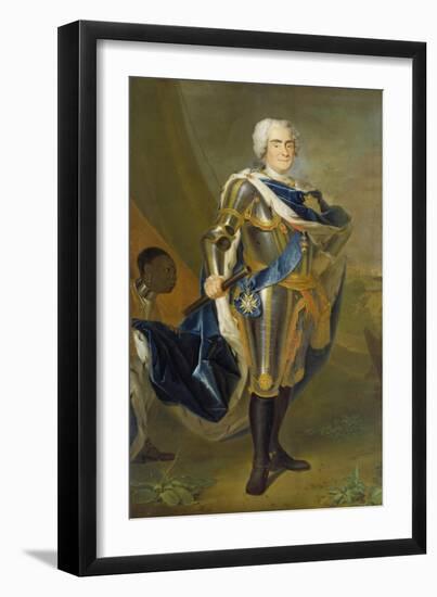 August the Strong, King of Poland and Saxony-Louis de Silvestre-Framed Giclee Print