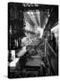 August Thyssen Steel Mill, Large Steel Works, Men Up on Platform-Ralph Crane-Stretched Canvas
