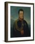 August Wilhelm Graf Neidhardt Von Gneisenau in the Dark Blue Uniform of a Prussian General, 1815-16-Marie von Clausewitz-Framed Giclee Print