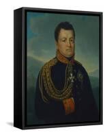 August Wilhelm Graf Neidhardt Von Gneisenau in the Dark Blue Uniform of a Prussian General, 1815-16-Marie von Clausewitz-Framed Stretched Canvas