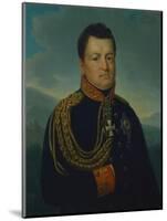 August Wilhelm Graf Neidhardt Von Gneisenau in the Dark Blue Uniform of a Prussian General, 1815-16-Marie von Clausewitz-Mounted Giclee Print