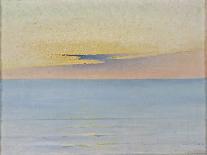 Sea in Sunset (Oil on Canvas)-August Wilhelm Nikolaus Hagborg-Giclee Print