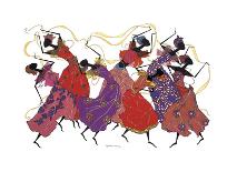 Lead Dancer in Purple Gown-Augusta Asberry-Giclee Print