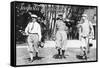 Augusta, Georgia - Men Heading out to the Golf Course-Lantern Press-Framed Stretched Canvas