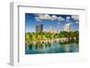 Augusta, Georgia, USA Downtown Skyline on the Savannah River.-SeanPavonePhoto-Framed Photographic Print