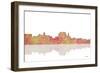 Augusta Maine Skyline 1-Marlene Watson-Framed Giclee Print