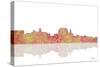 Augusta Maine Skyline 1-Marlene Watson-Stretched Canvas