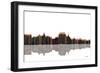 Augusta Maine Skyline BW 1-Marlene Watson-Framed Giclee Print