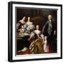 Augusta of Saxe-Gotha, Princess of Wales, with Members of Her Family and Household, 1739-Jean Baptiste Van Loo-Framed Giclee Print