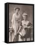 Augusta Viktoria Wife of Wilhelm II with Her Daughter Viktoria Luise-Sandau Berlin-Framed Stretched Canvas