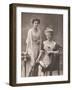 Augusta Viktoria Wife of Wilhelm II with Her Daughter Viktoria Luise-Sandau Berlin-Framed Photographic Print