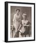 Augusta Viktoria Wife of Wilhelm II with Her Daughter Viktoria Luise-Sandau Berlin-Framed Photographic Print