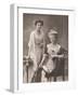 Augusta Viktoria Wife of Wilhelm II with Her Daughter Viktoria Luise-Sandau Berlin-Framed Photographic Print