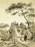 Hong Shang, Plate 17 from "Sketches of China", 1842-Auguste Borget-Framed Giclee Print