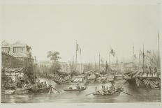 The Bay and Island of Hong Kong Plate 4 from "Sketches of China"-Auguste Borget-Giclee Print