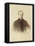 Auguste Comte French Philosopher-Trinquart-Framed Stretched Canvas