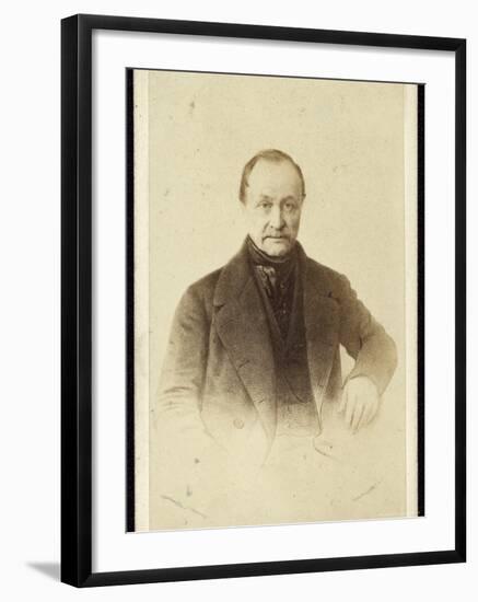 Auguste Comte French Philosopher-Trinquart-Framed Photographic Print