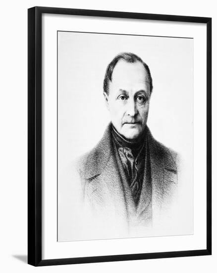 Auguste Comte, French Philosopher-Science Photo Library-Framed Photographic Print