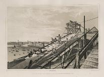 Builders on a Boat (From: the Construction of the Saint Isaac's Cathedra), 1845-Auguste de Montferrand-Giclee Print