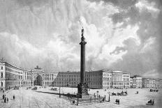 St Petersburg Square-Auguste de Montferrant-Mounted Art Print