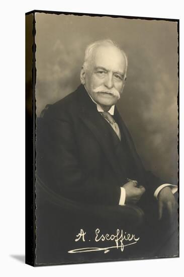 Auguste Escoffier French Chef-null-Stretched Canvas